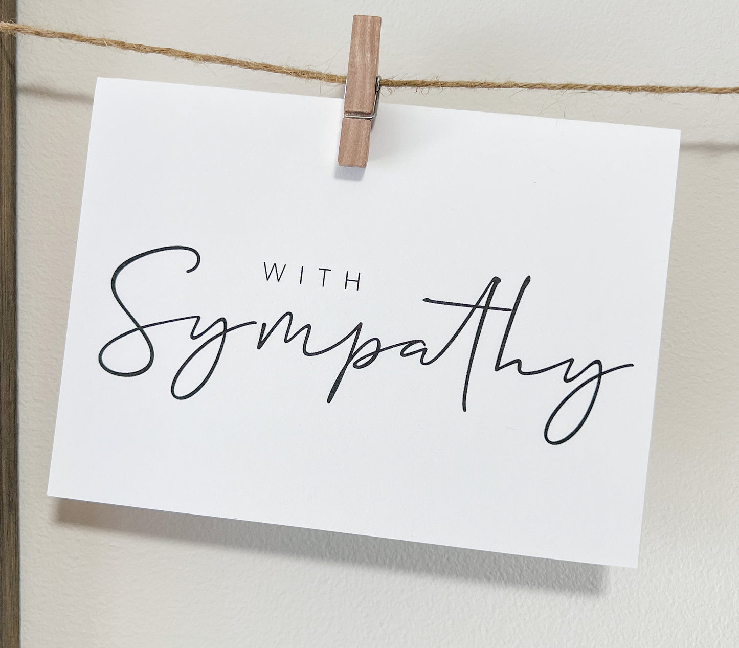 With Sympathy